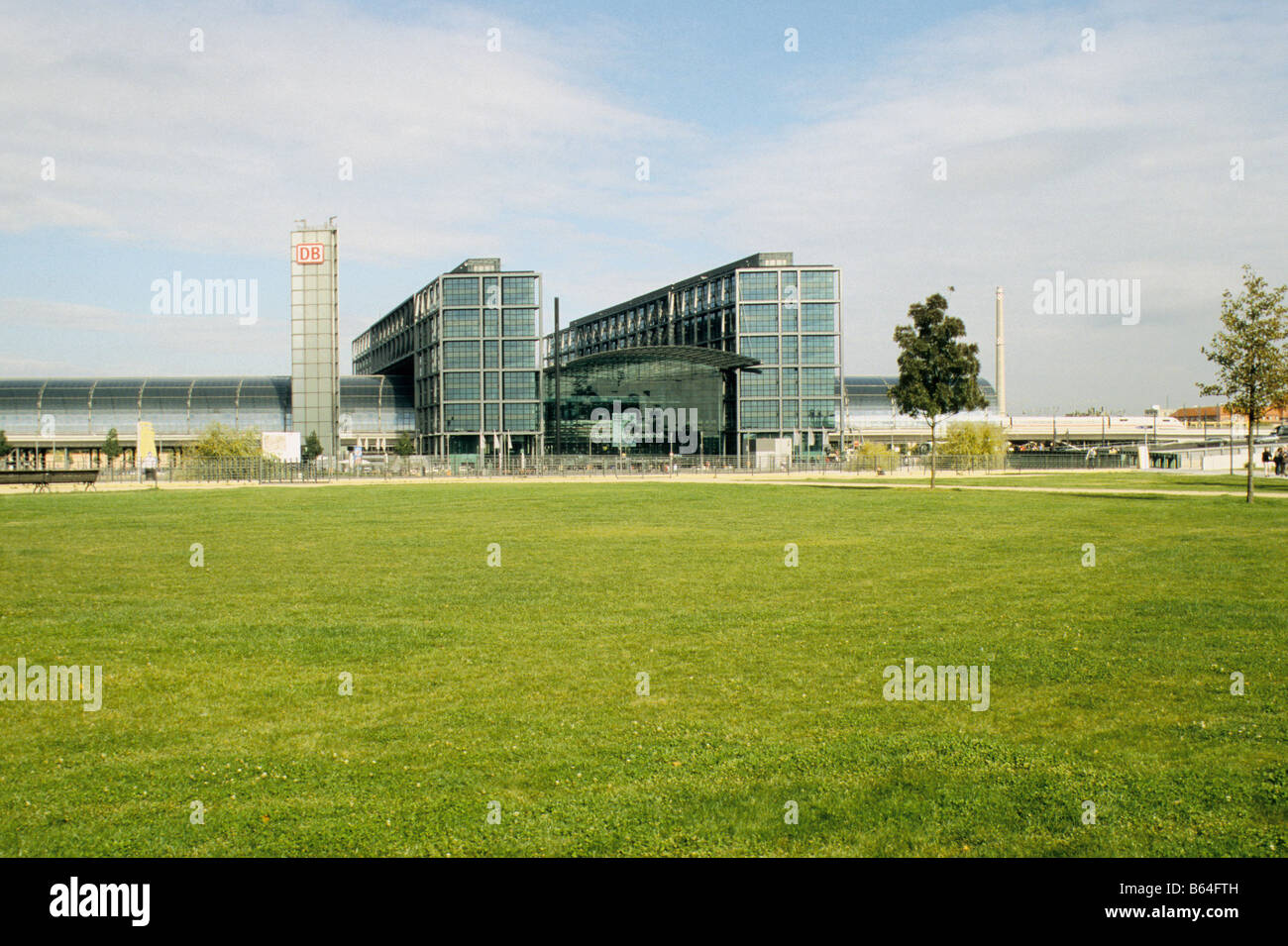 Berlin, nouvelle Hauptbahnhof, HBf, gare principale, vue depuis le sud, Banque D'Images