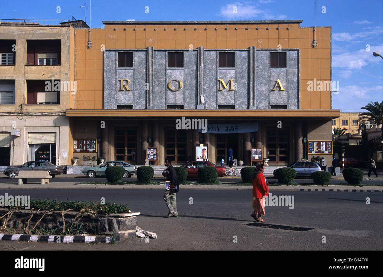 L 'ROMA' Cinéma Art Déco (1937), Asmara, Erythrée Photo Stock - Alamy