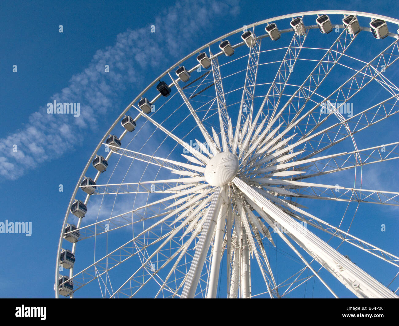 UK. Grande roue au Marché de Noël à Hyde Park, Londres.Photo © Julio Etchart Banque D'Images