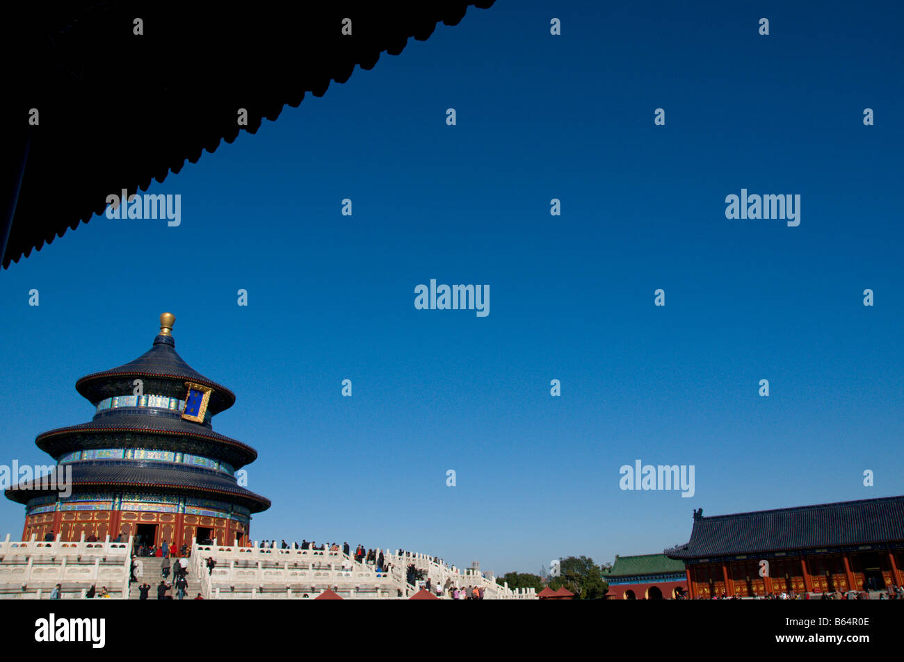 Temple du ciel salle de prières pour les bonnes récoltes Beijing, Chine Banque D'Images