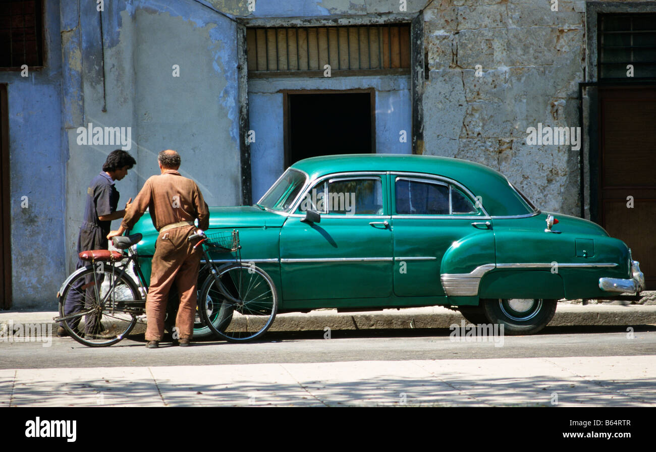 Classic American Motor Car La Havane Cuba Caraïbes Banque D'Images