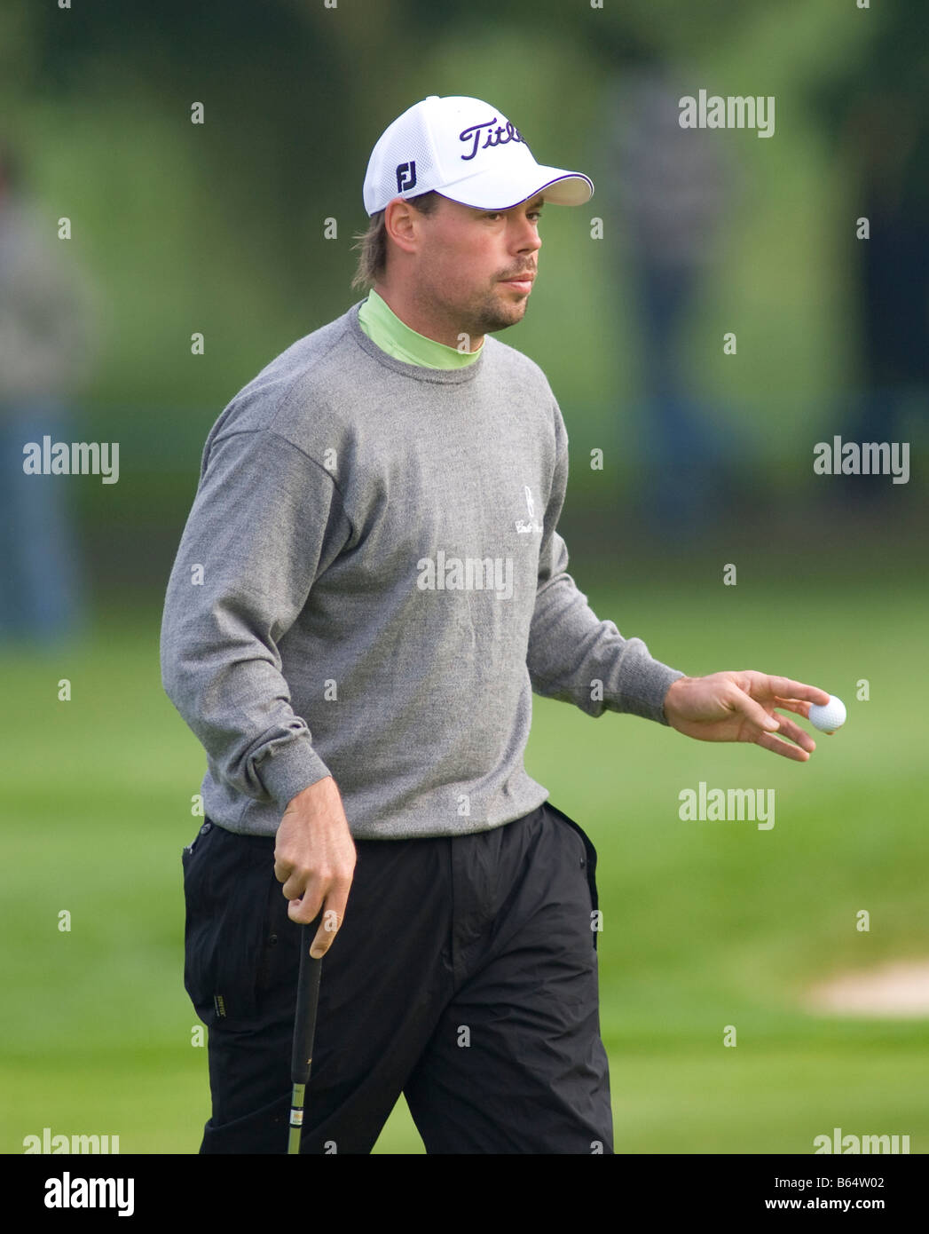 Le Beffroi ANGLETERRE SEP 28 Mikael LUNDBERG SWE concurrentes dans le British Masters PGA European Tour tournoi de golf au Beffroi Banque D'Images