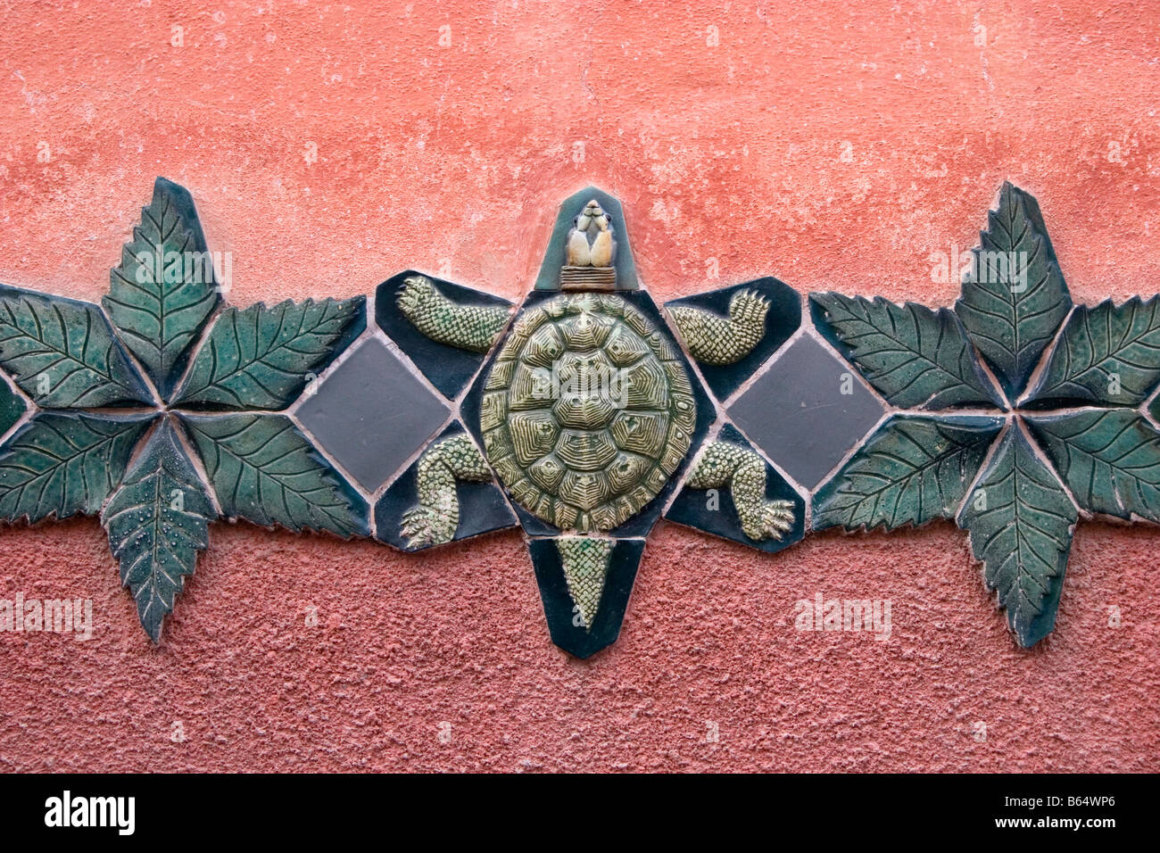 Tortue en céramique à San Miguel de Allende Mexique Banque D'Images