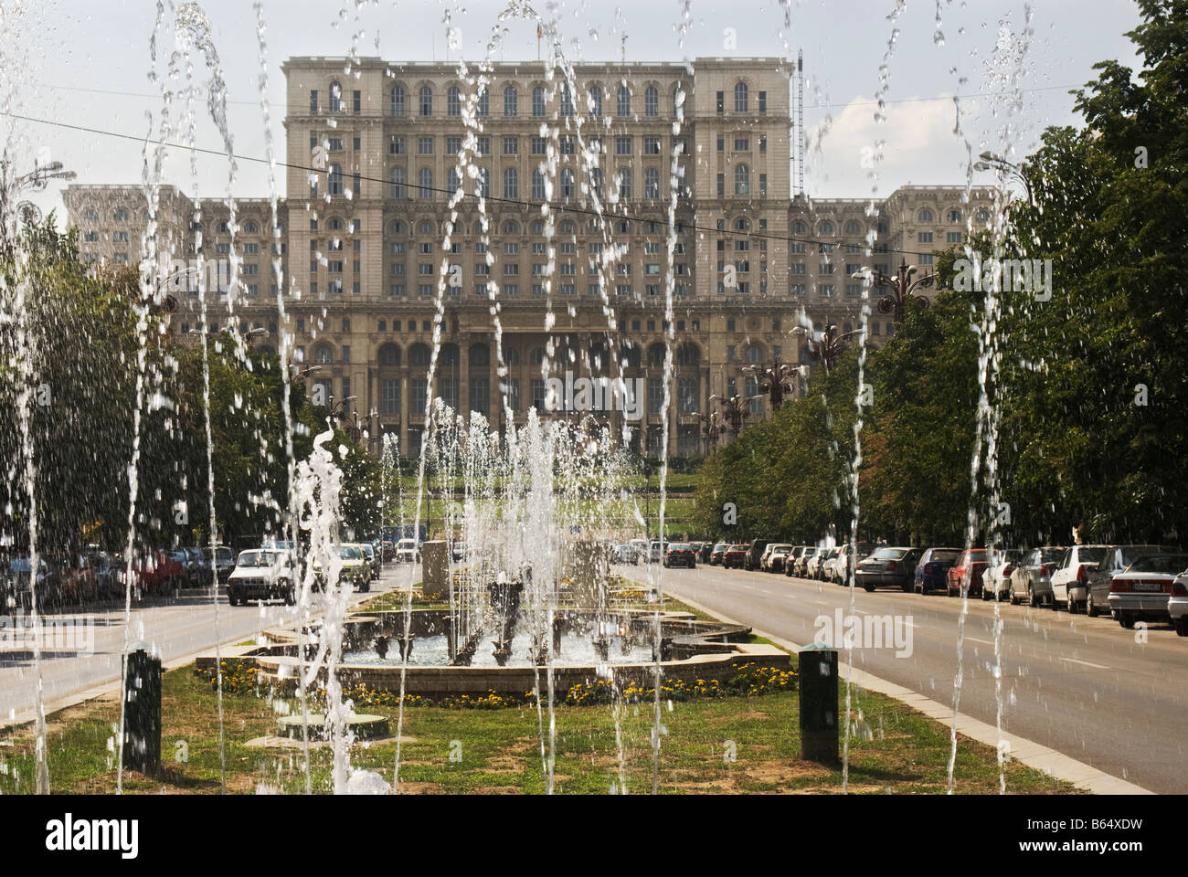 Palais du Parlement, Bucarest, Roumanie Banque D'Images