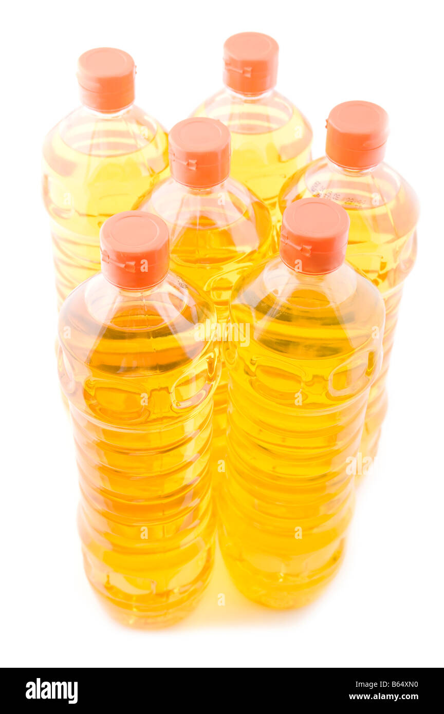 Objet sur l'huile de graines de nourriture blanc libre Banque D'Images