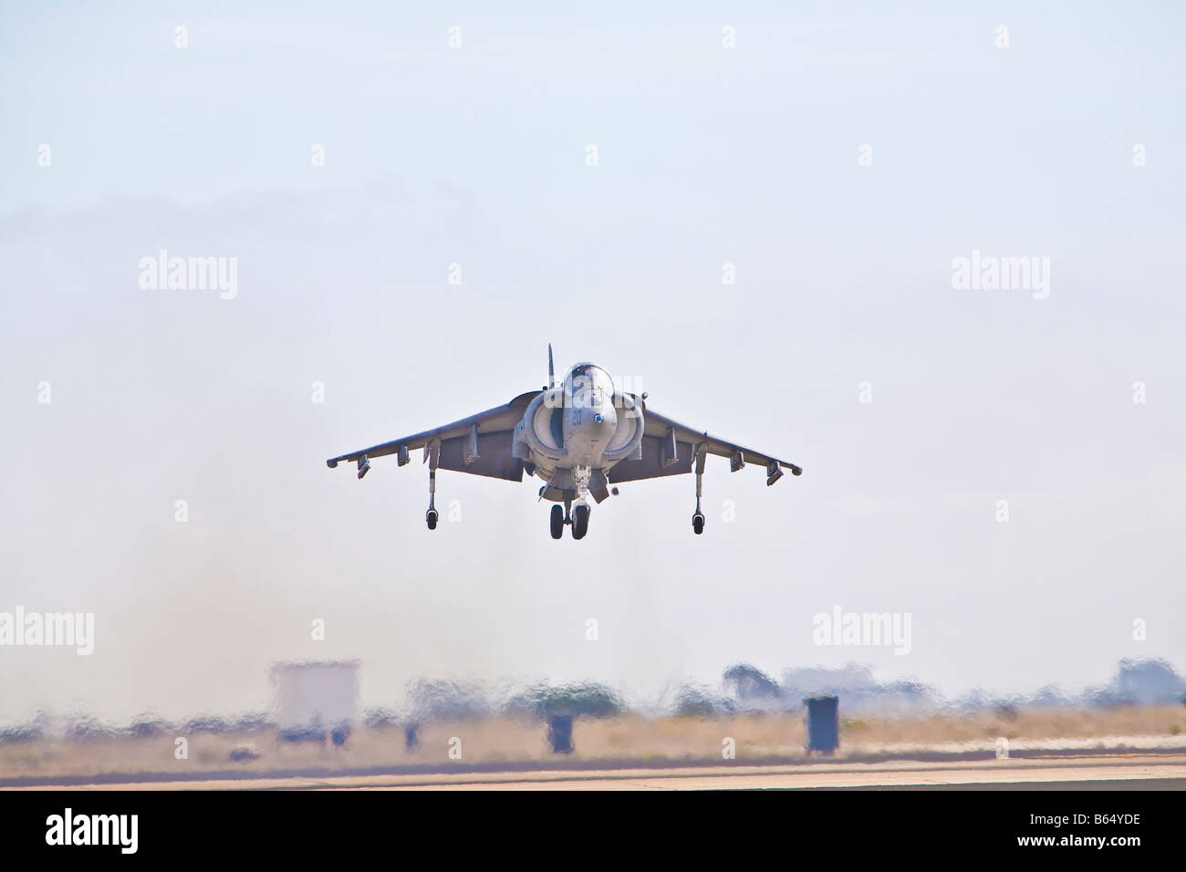 US Marine AV 8B vertical Harrier décollage et atterrissage Banque D'Images