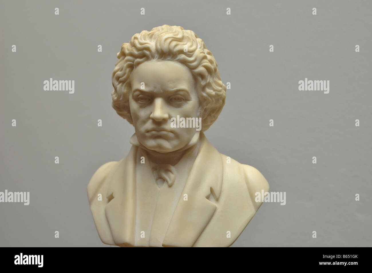 La reproduction du buste de Ludwig van Beethoven Banque D'Images