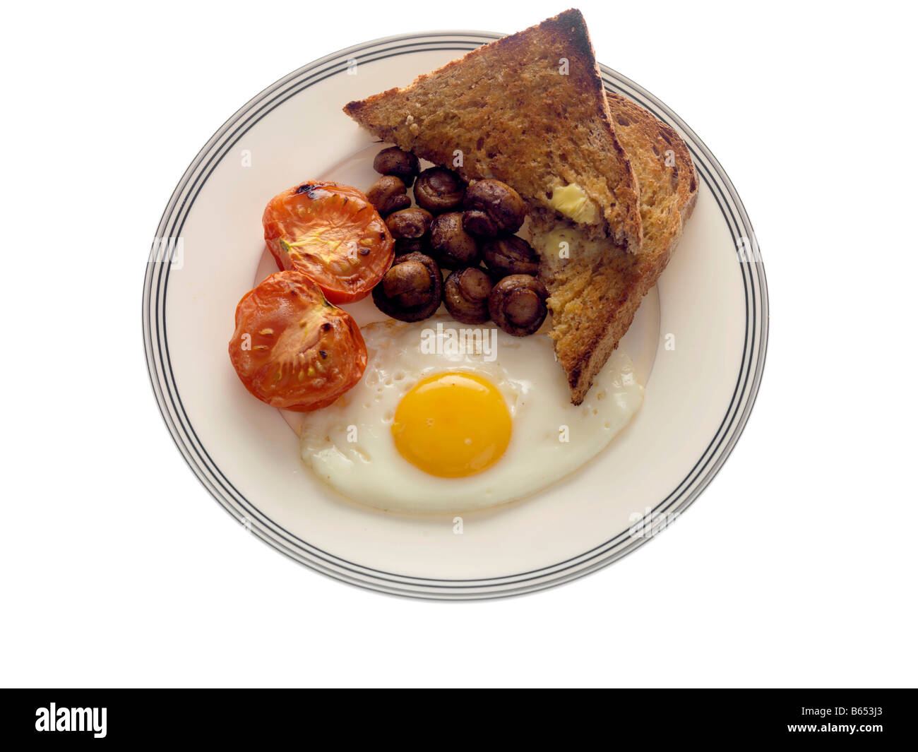 Le petit déjeuner anglais en bonne santé Banque D'Images