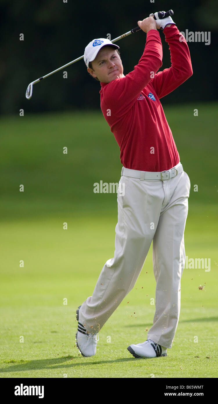 Le Beffroi ANGLETERRE SEP 25 Richard STERNE LSF concurrence sur le British Masters PGA European Tour tournoi de golf au Beffroi B Banque D'Images