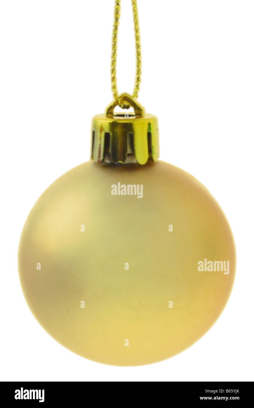 Christmas bauble background with copy space Banque D'Images