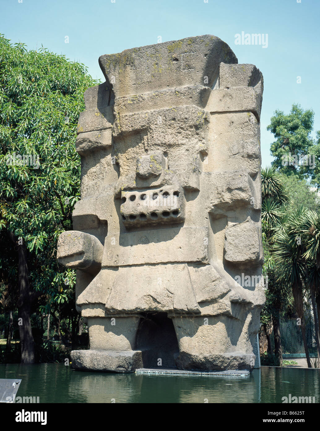 Tête Maya Mexico City Banque D'Images