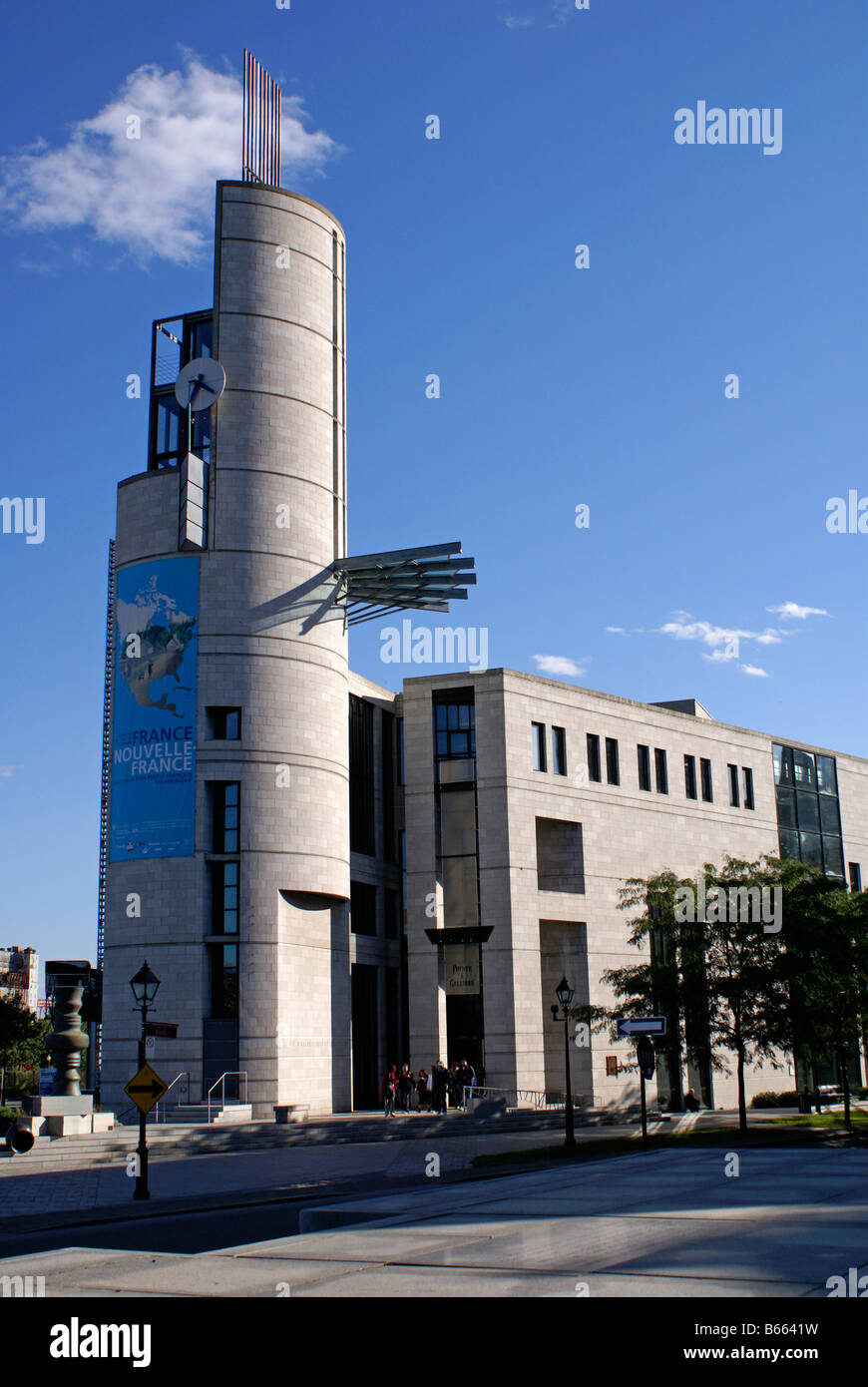 L'Eperon Building, Montréal Musée d'archéologie et d'histoire à Pointe a Calliere, Vieux Port de Montréal, Québec, Canada Banque D'Images
