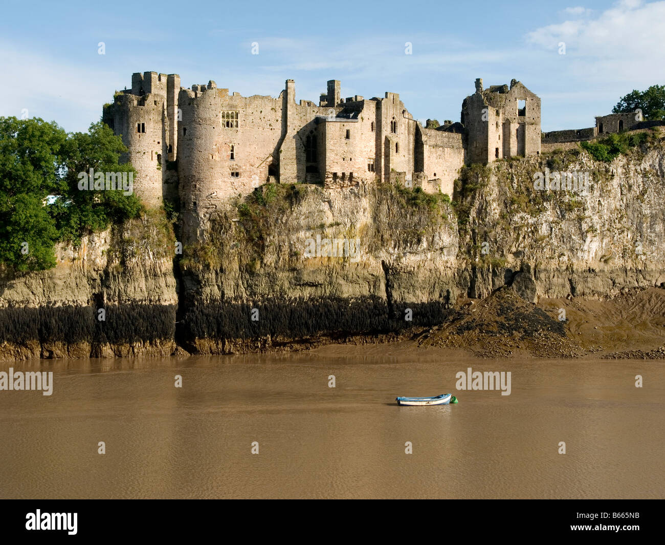 Le Château de Chepstow Gwent au Pays de Galles du Sud Banque D'Images