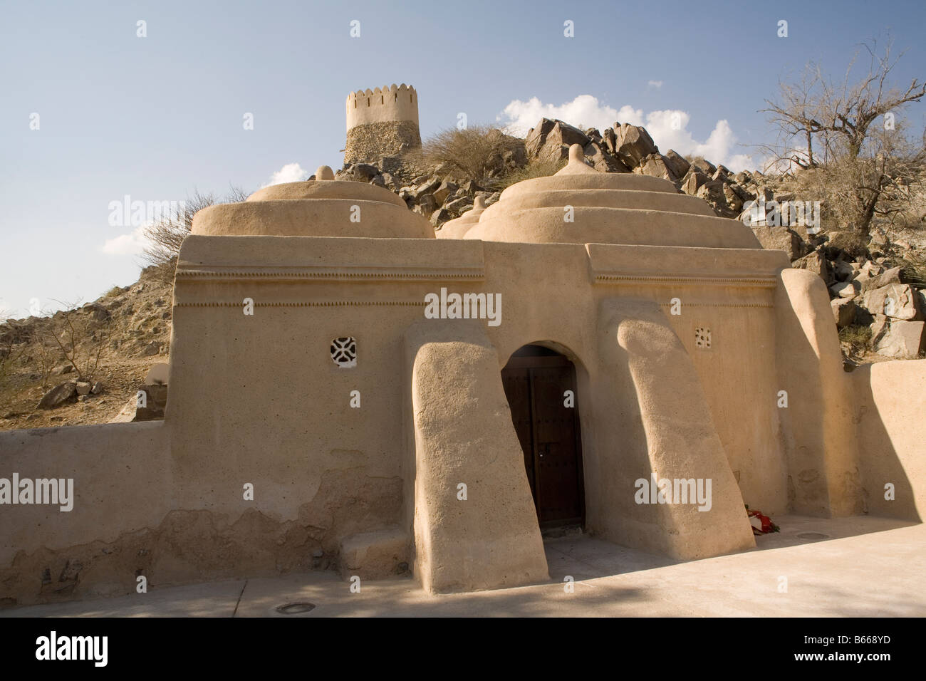 Unitre Arabes Unis Fujairah Badiya vieille mosquée Banque D'Images
