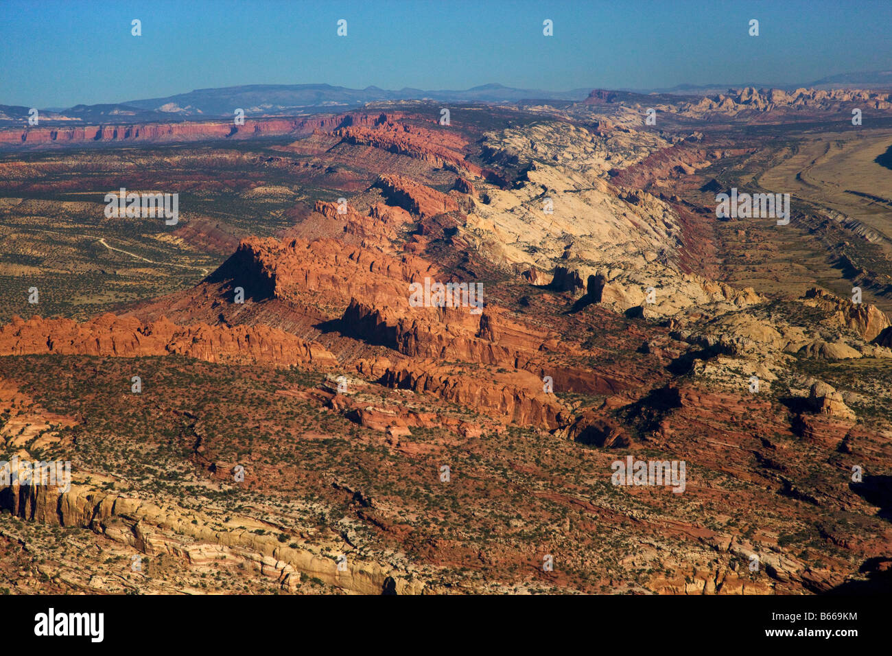 Le Waterpocket Fold Capitol Reef National Park Utah Banque D'Images