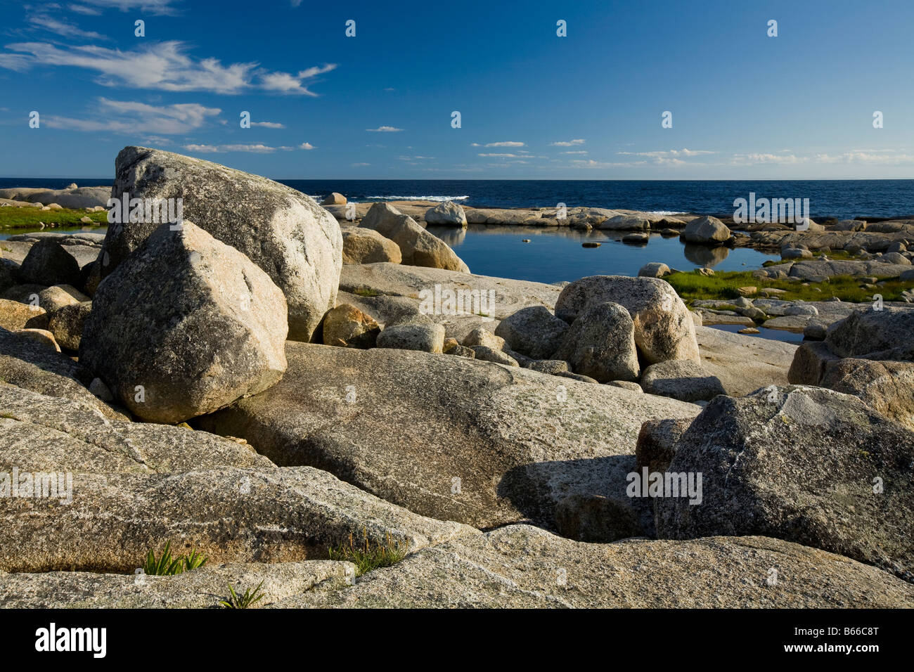 Les rochers de granit Peggy's Cove, Nova Scotia Canada Préservation Banque D'Images