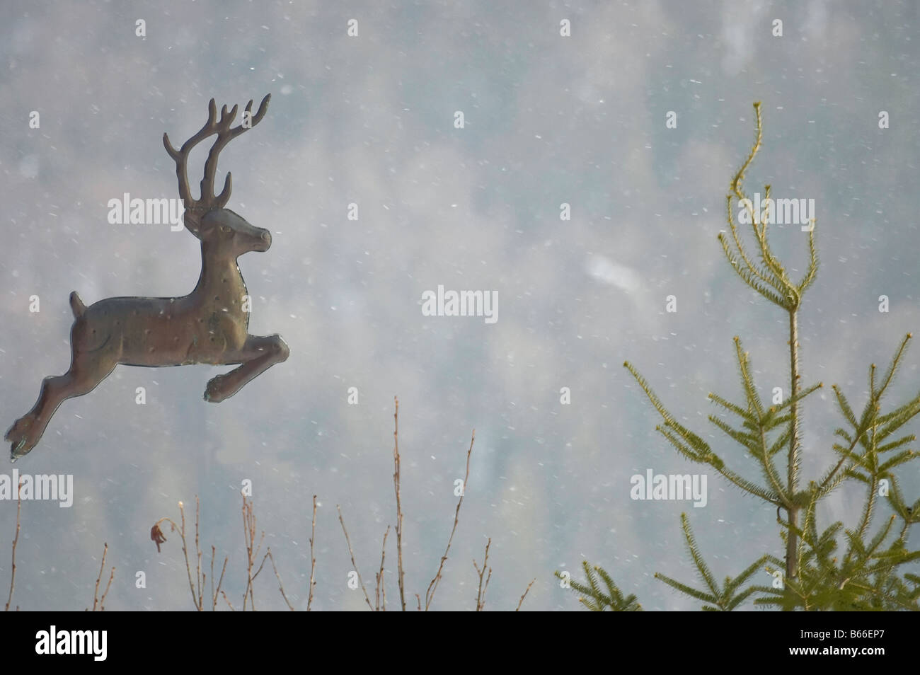 Rose des vents cuivre décoratif Banque D'Images