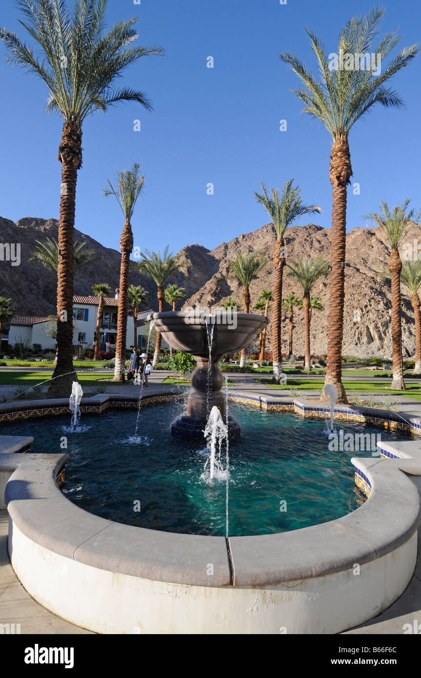 La Quinta Resort villa de vacances désert californien l'architecture espagnole montagnes Palm Springs hôtel Coachella Banque D'Images