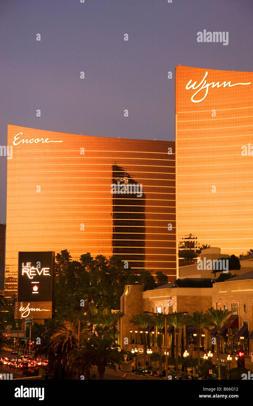 Le Wynn et Encore Las Vegas Nevada Banque D'Images