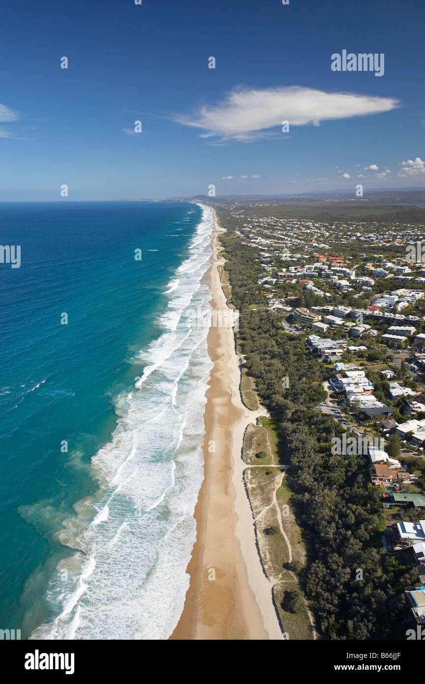 Sunshine Beach Sunshine Coast Australie Queensland aerial Banque D'Images
