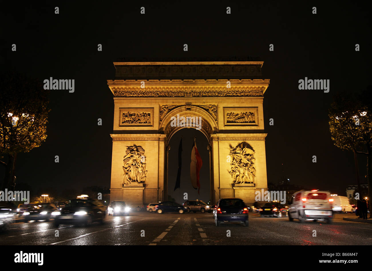 Arc de Triomphe, Paris Banque D'Images