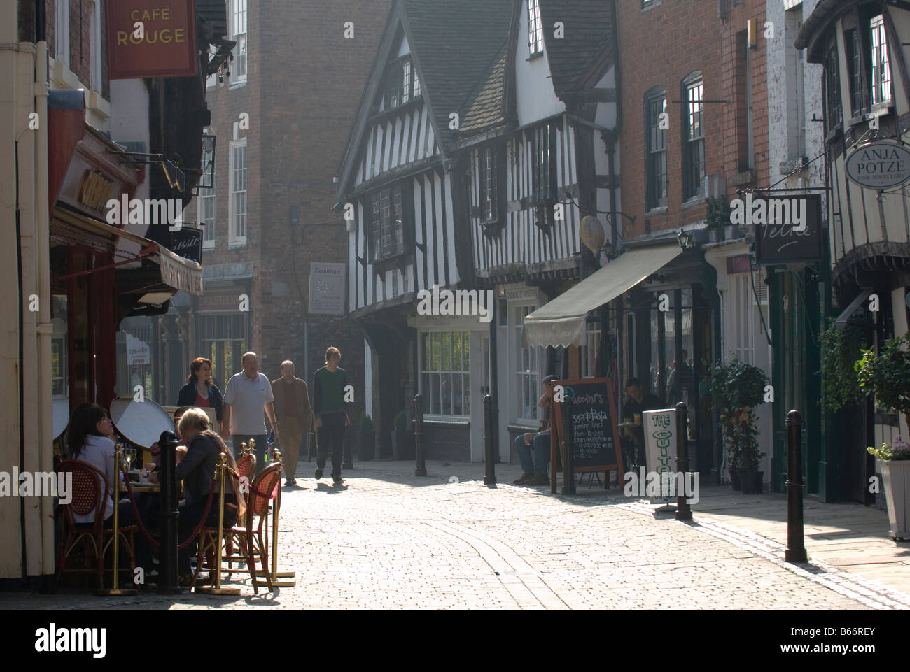 Friar Street Worcestershire Worcester Angleterre Grande-bretagne Europe Banque D'Images