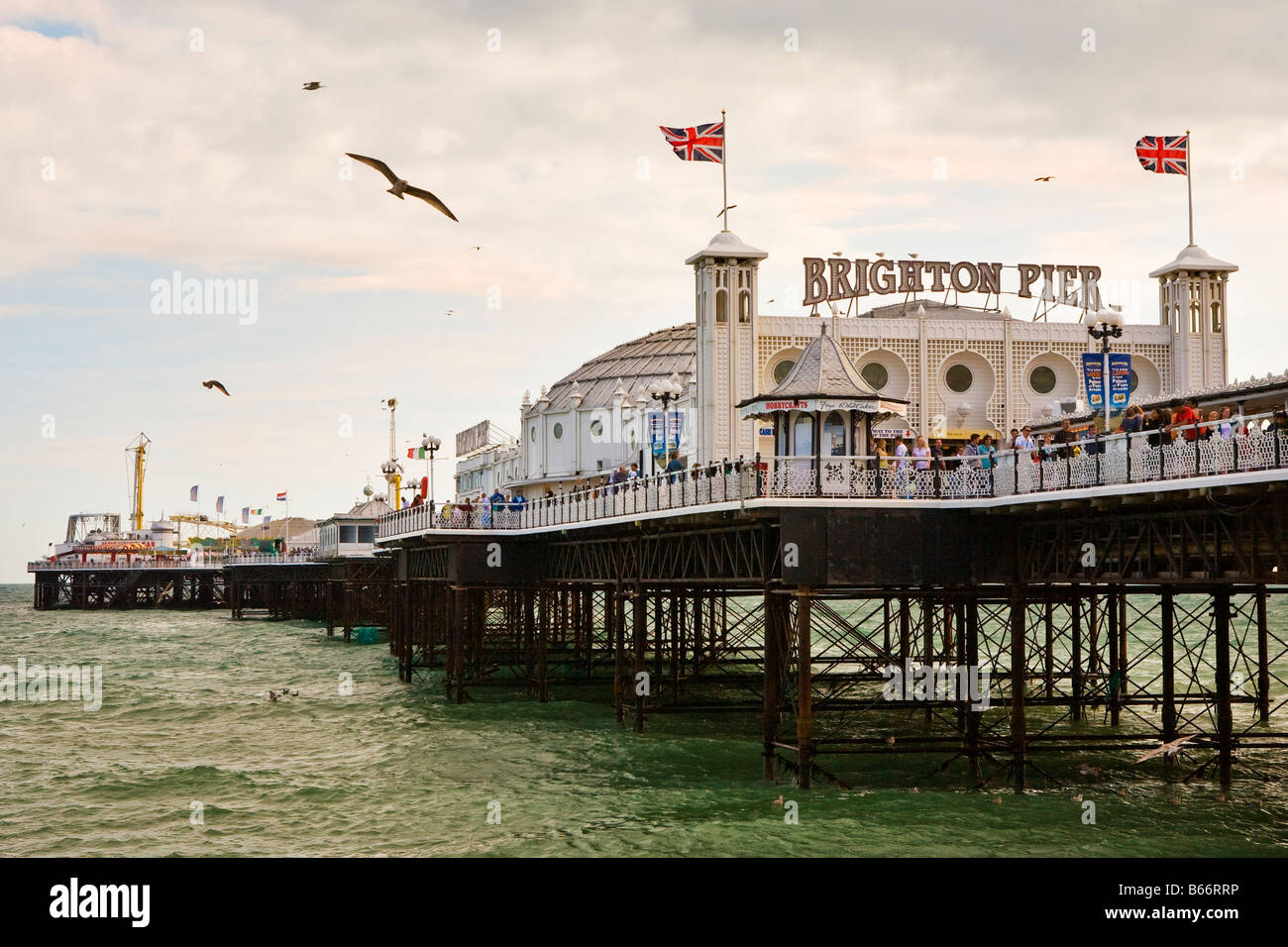 Brighton Pier au crépuscule Banque D'Images