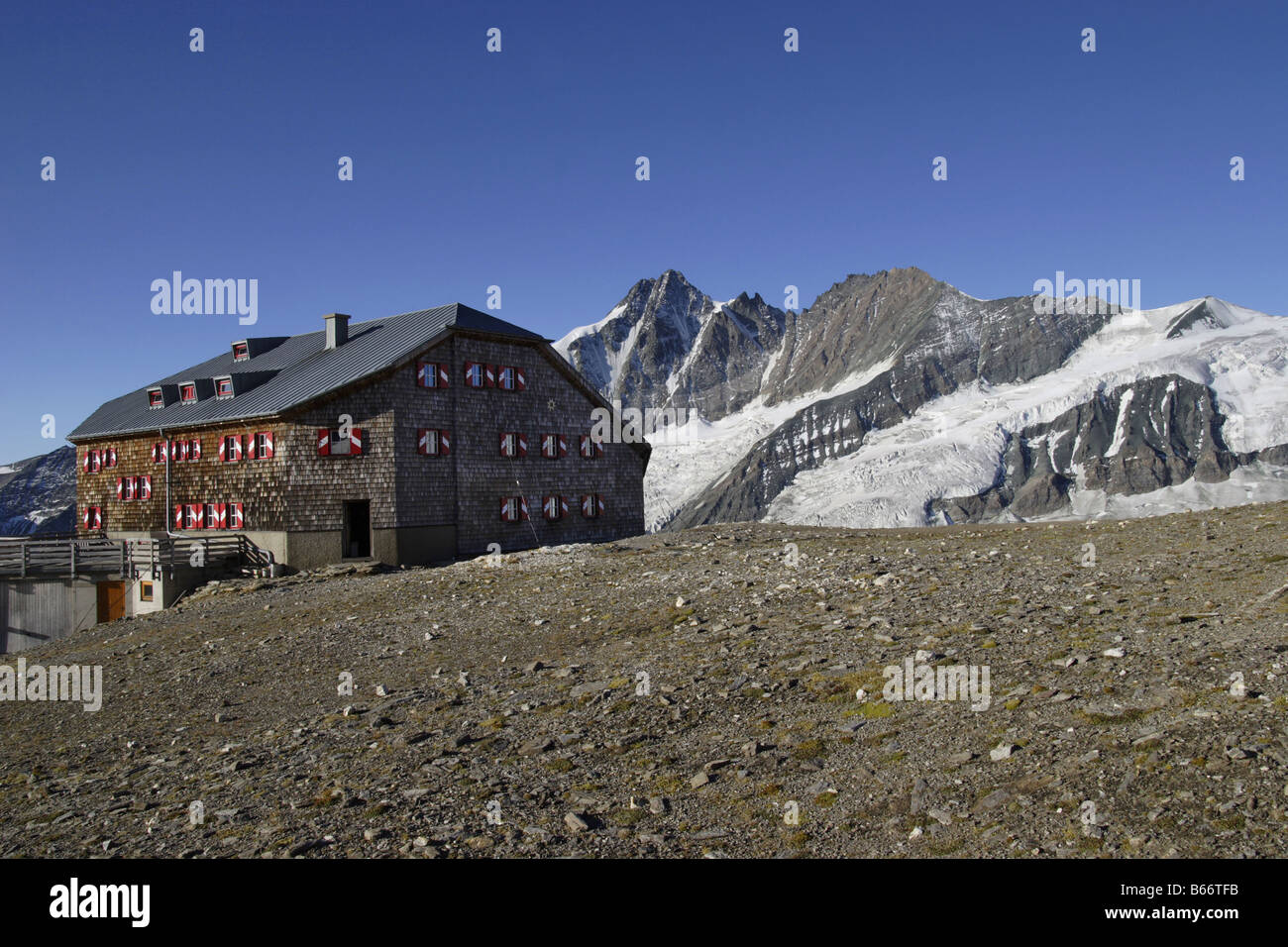 Oberwalder Huette glacier glace neige schnee gletscher Banque D'Images