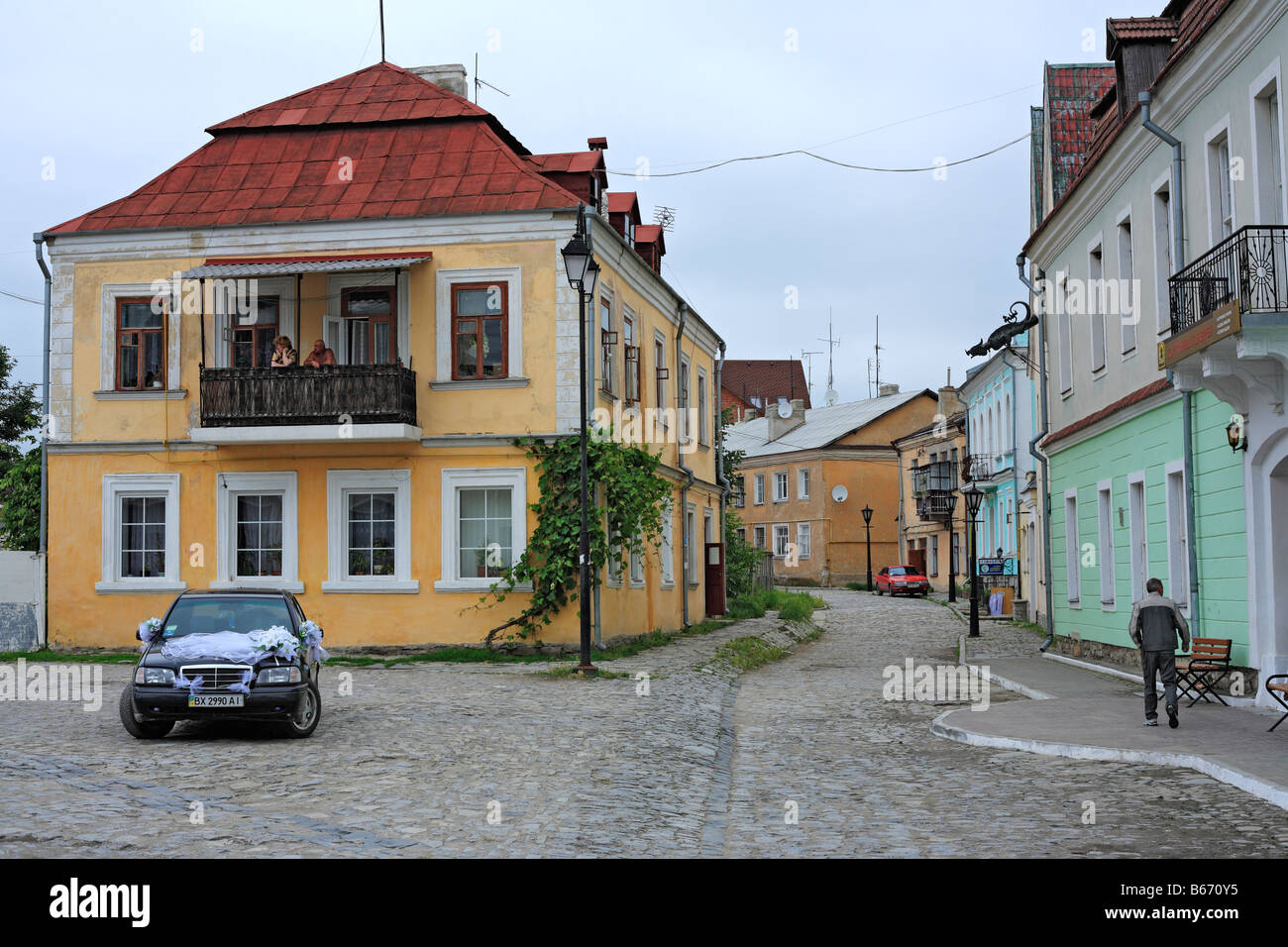 Maison ancienne, Kamianets Podilskyi, Kiev oblast (province), Ukraine Banque D'Images