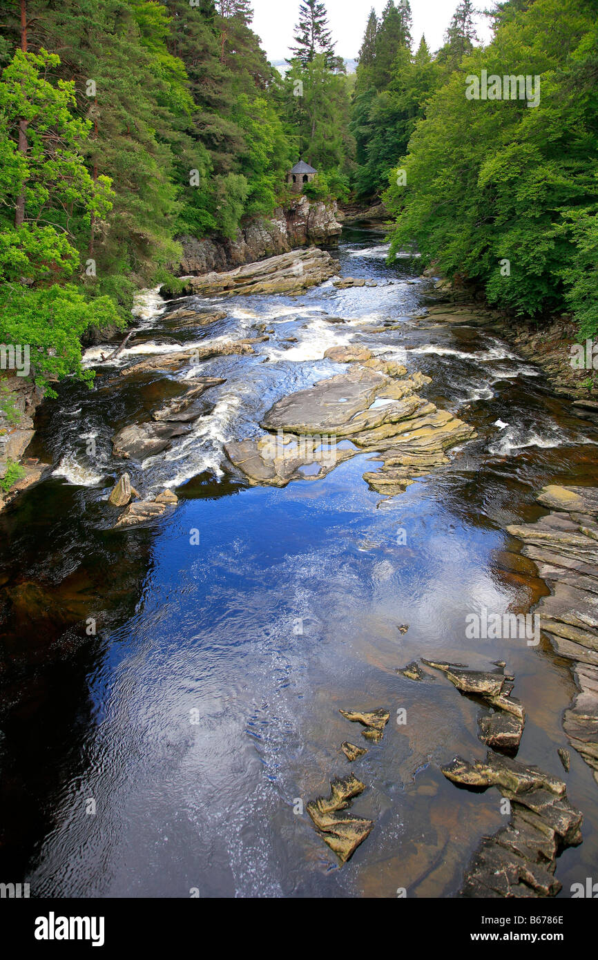 Moriston Town Invermoriston River Highlands Inverness Grande-bretagne UK Banque D'Images