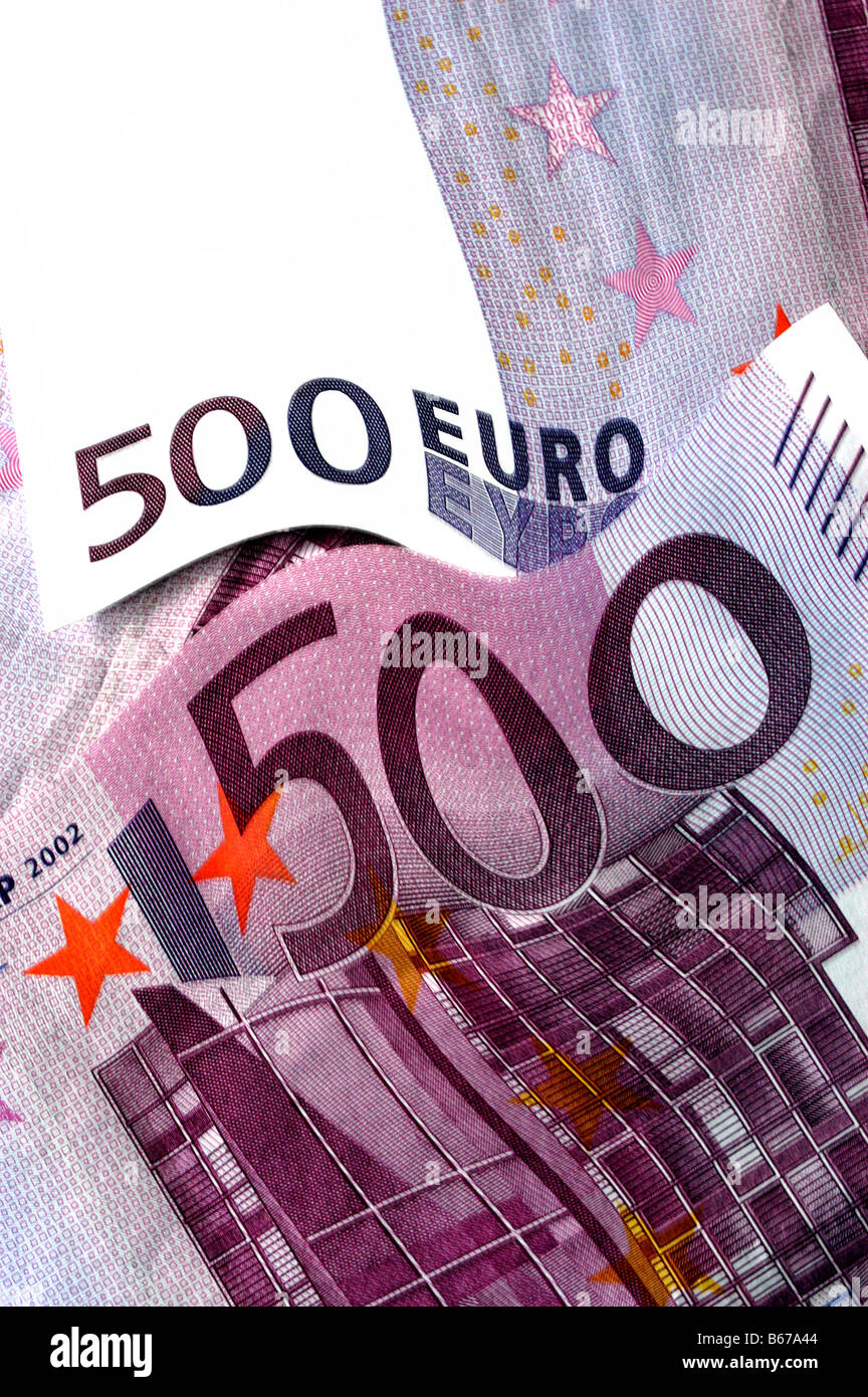 billet de 500 euros Banque D'Images