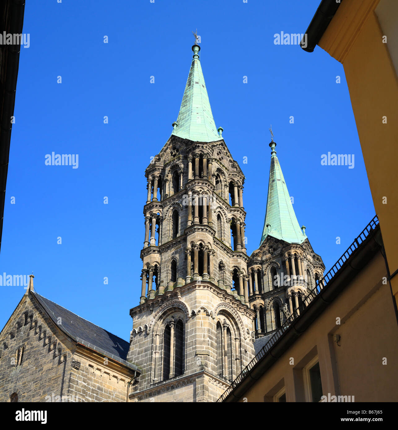 (1237), la Cathédrale de Bamberg, UNESCO World Heritage site, Bavaria, Haute-Franconie, Allemagne Banque D'Images