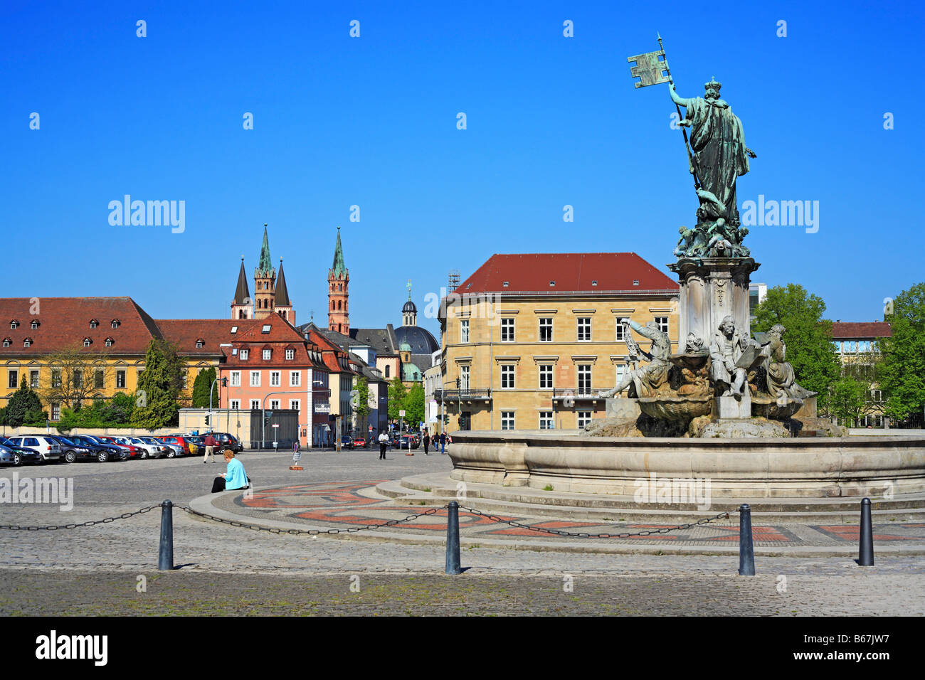 Wurzburg, Bavière, en Basse-franconie, Allemagne Banque D'Images