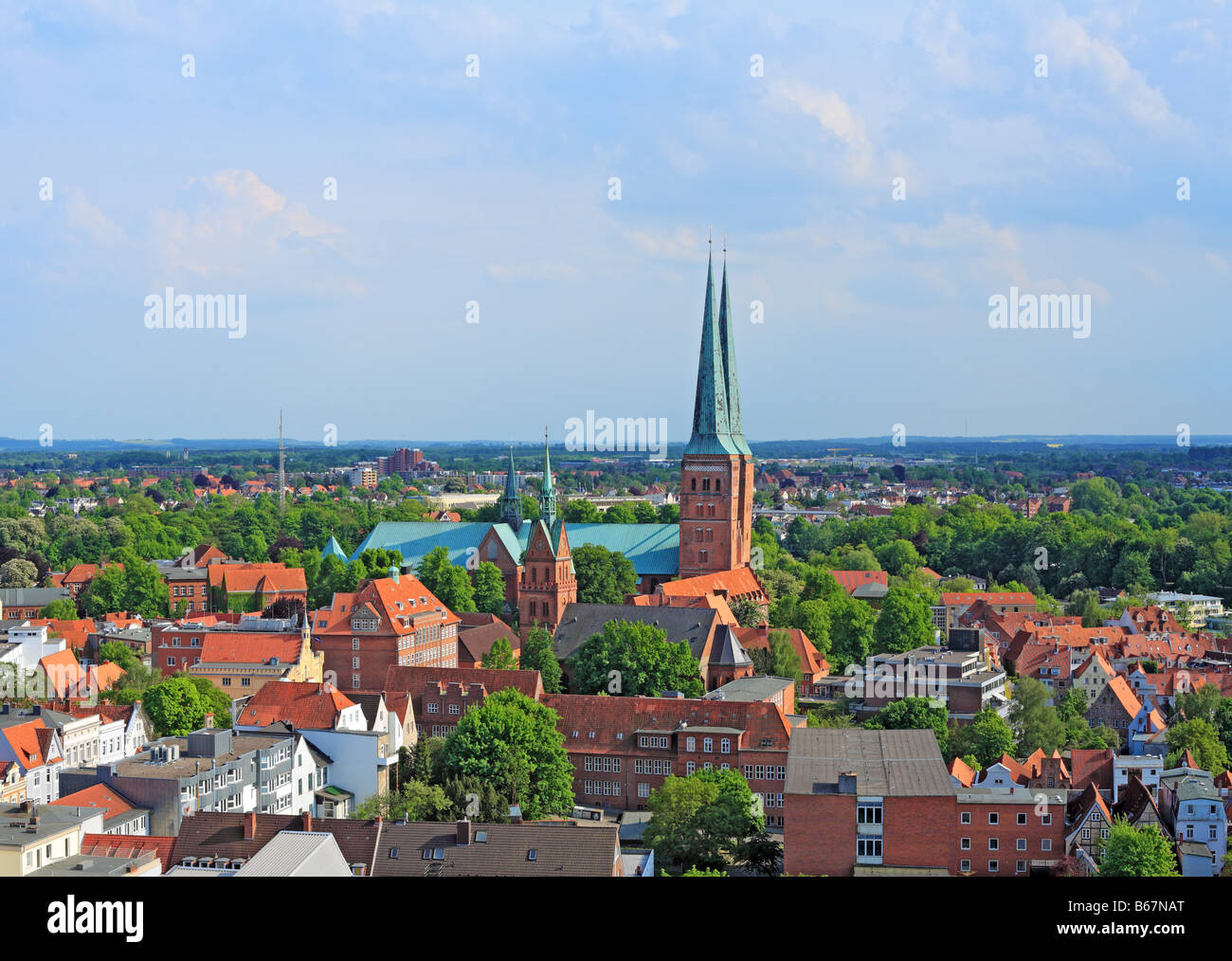 La cathédrale de Lubeck, Schleswig Holstein, Allemagne Banque D'Images