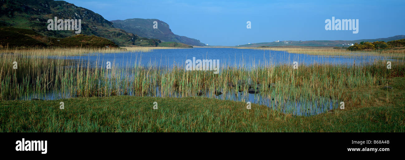 L'été au Moyen-Orient Le Loch Fada Île de Colonsay Hébrides Argyll Ecosse UK Banque D'Images