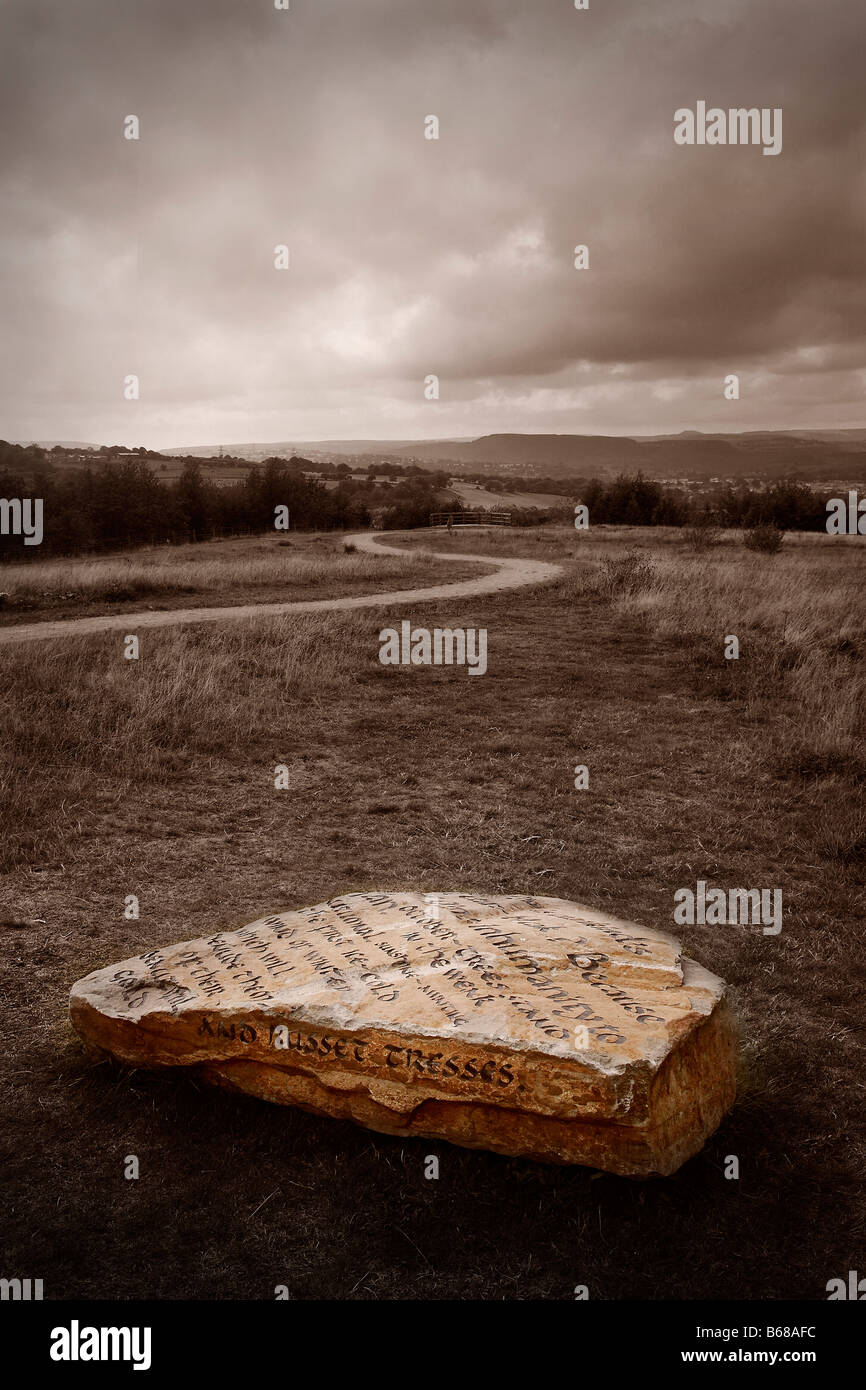 Création de l'Art Moderne à Penallta Ystrad Mynach près du parc dans le sud du Pays de Galles, Royaume-Uni Banque D'Images