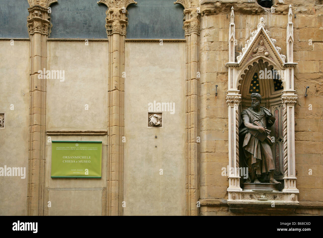 L'église Orsanmichele et Museum, Florence, Italie. Banque D'Images