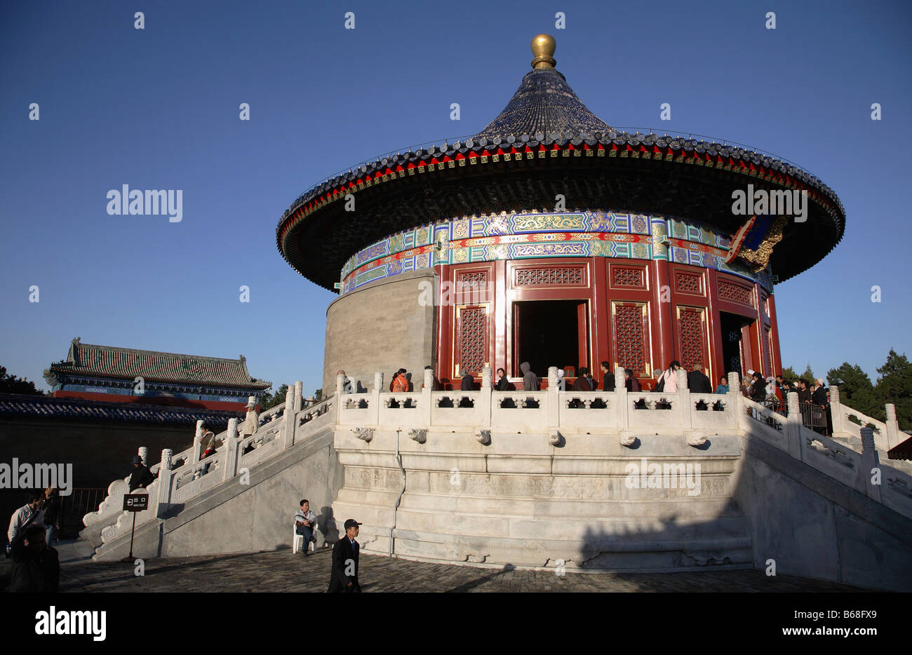 Chine Beijing Temple du Ciel, voûte céleste impériale Banque D'Images