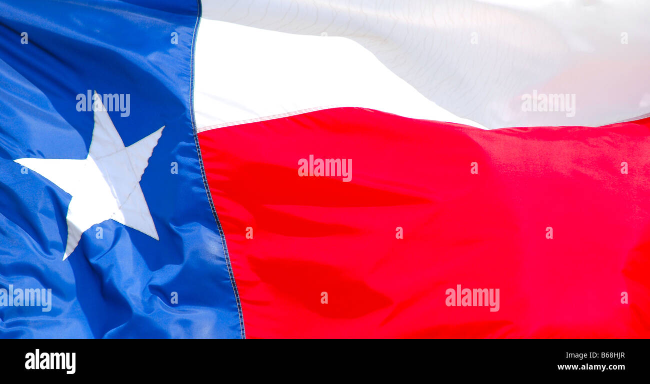 Près d'un drapeau du Texas Banque D'Images