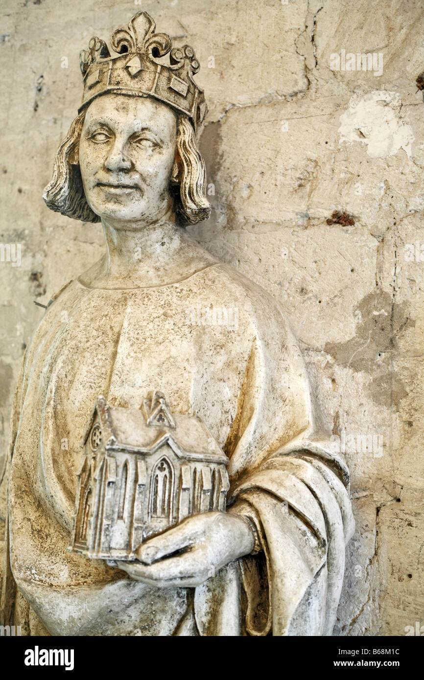 La sculpture, le Palais des Papes, Avignon, Provence, France Banque D'Images