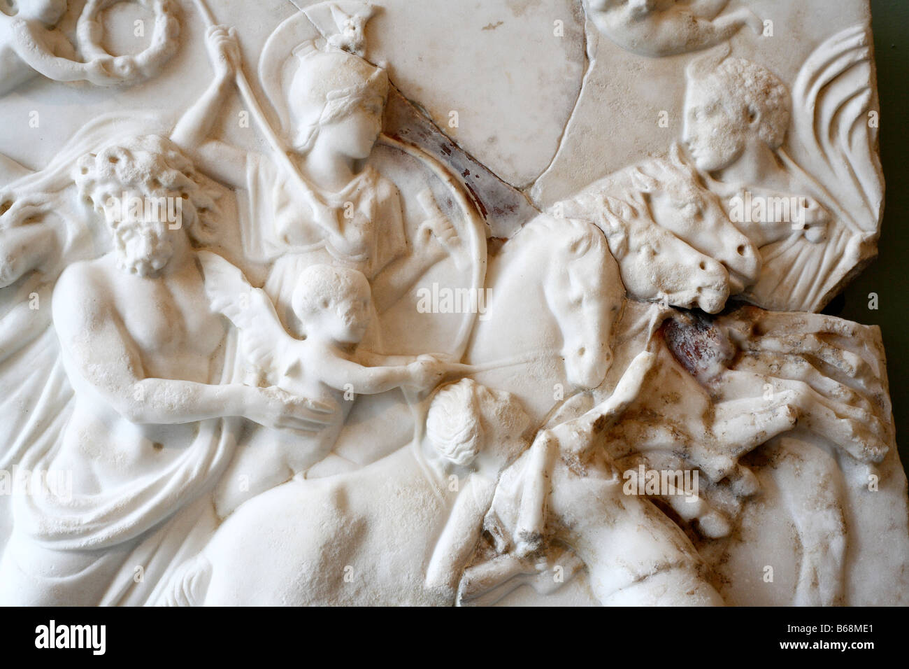 En sculpture romaine, musée des Augustins, Toulouse, France musée Banque D'Images
