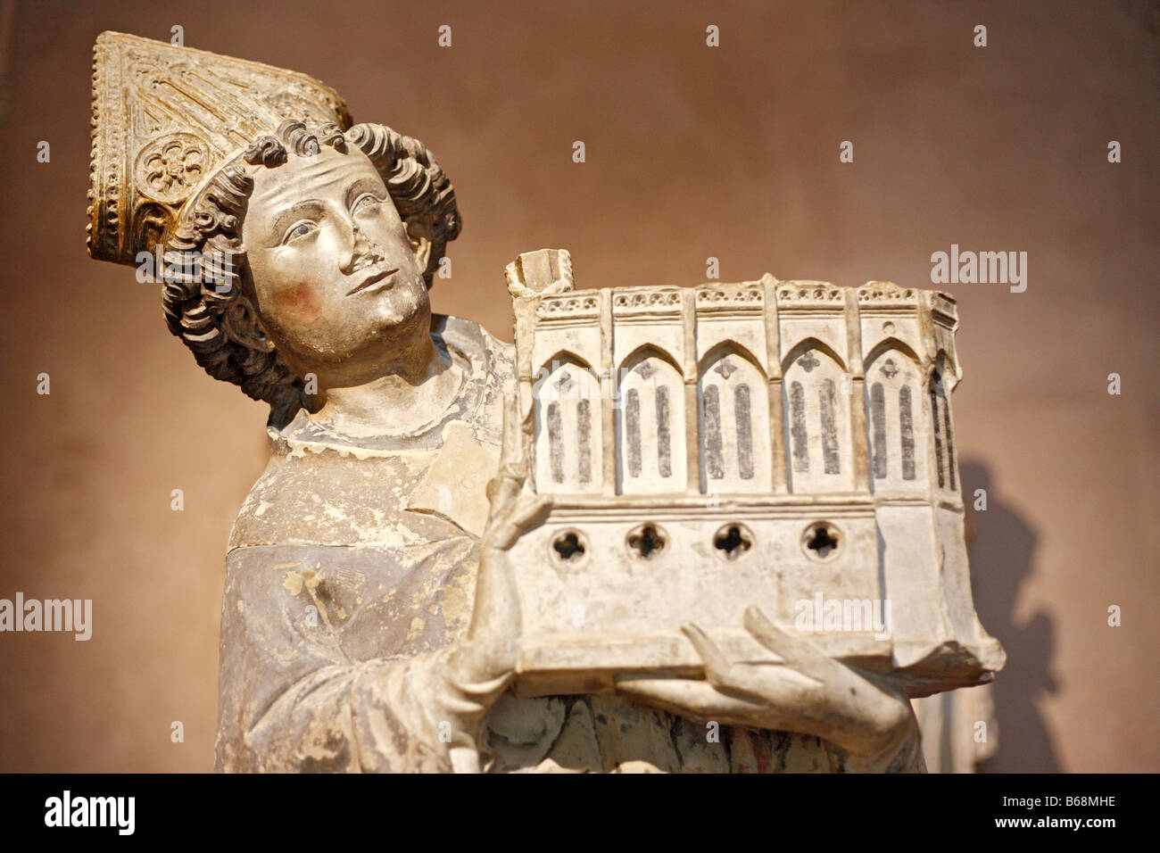 La sculpture romane en pierre, l'art, Jean Tissendier avec Church (1333-1344), Musée des Augustins Toulouse France Banque D'Images