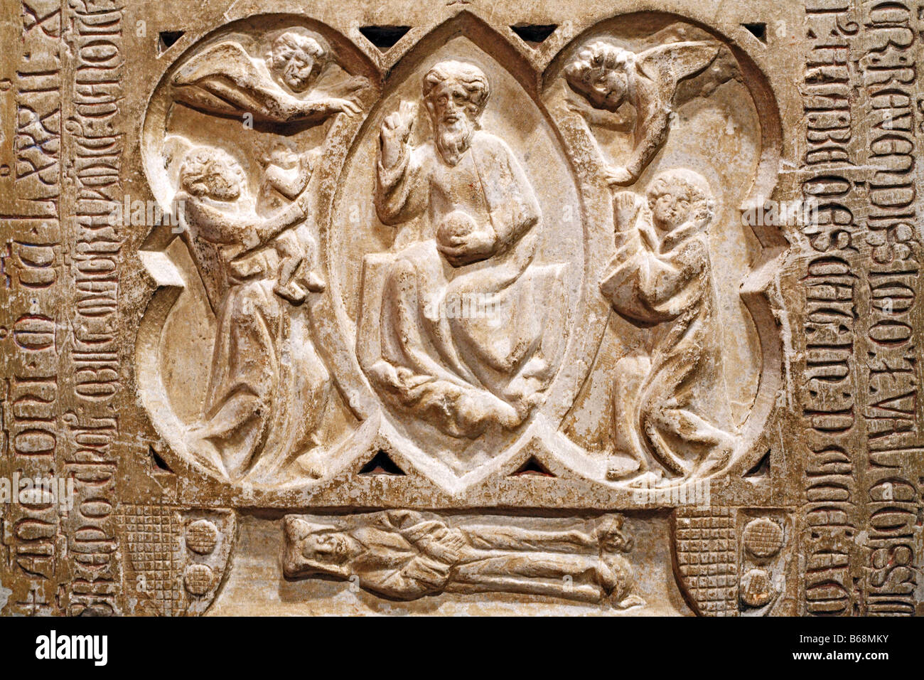 La sculpture romane en pierre, l'art, musée des Augustins, Toulouse, France musée Banque D'Images
