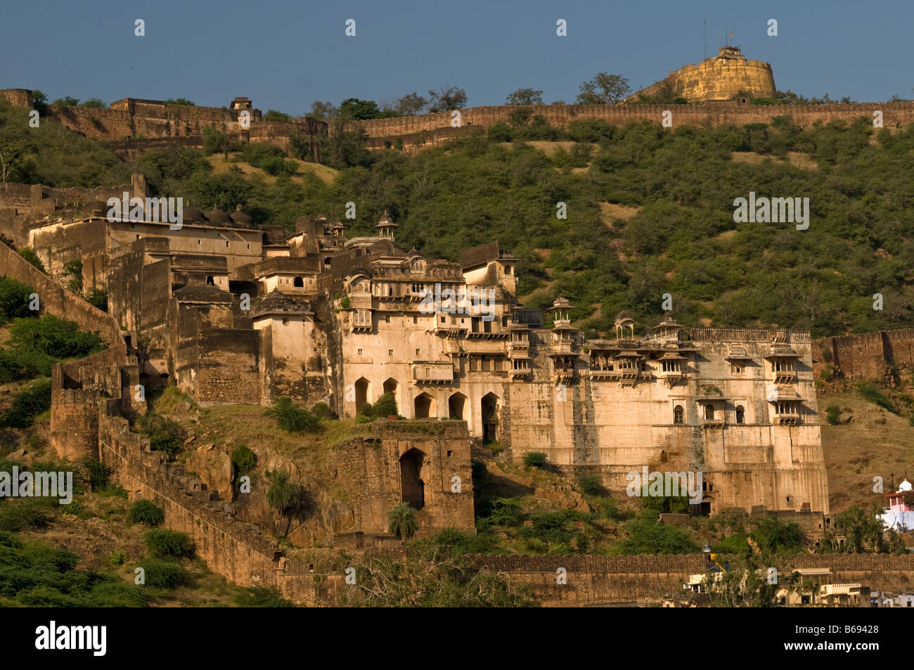 Taragarh Fort et Bundi Palace Rajasthan Inde Banque D'Images