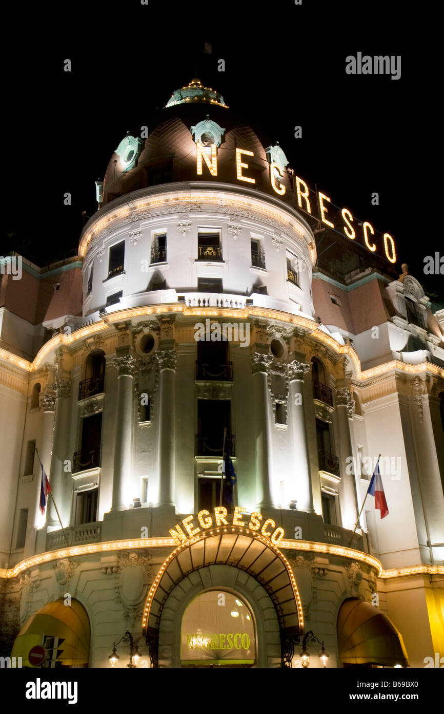 L'hôtel Negresco à Nice, à l'anglais Côte d'Azur, France, Europe Banque D'Images