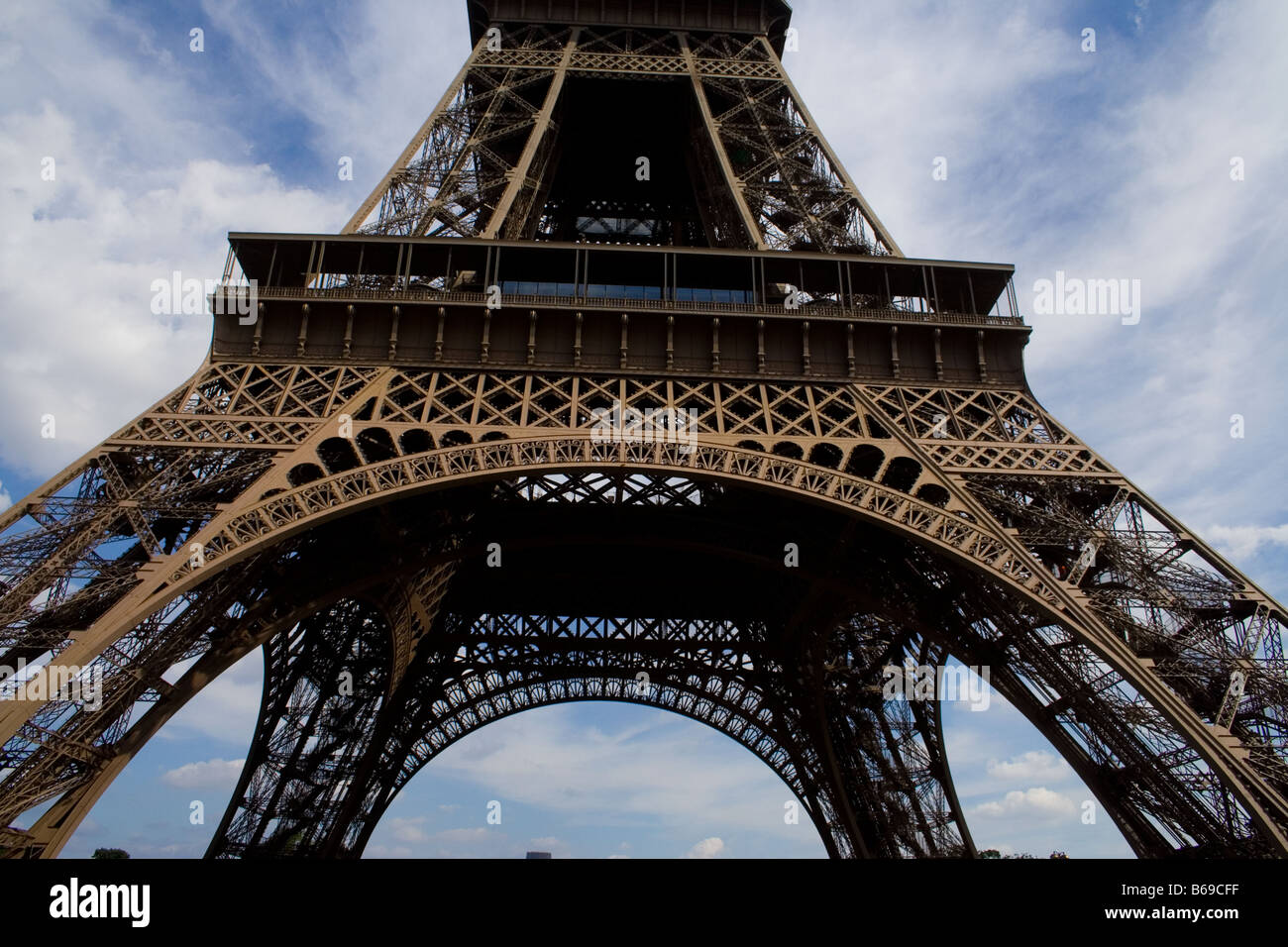 Tour Eiffel tower Paris France Août 2006 Banque D'Images