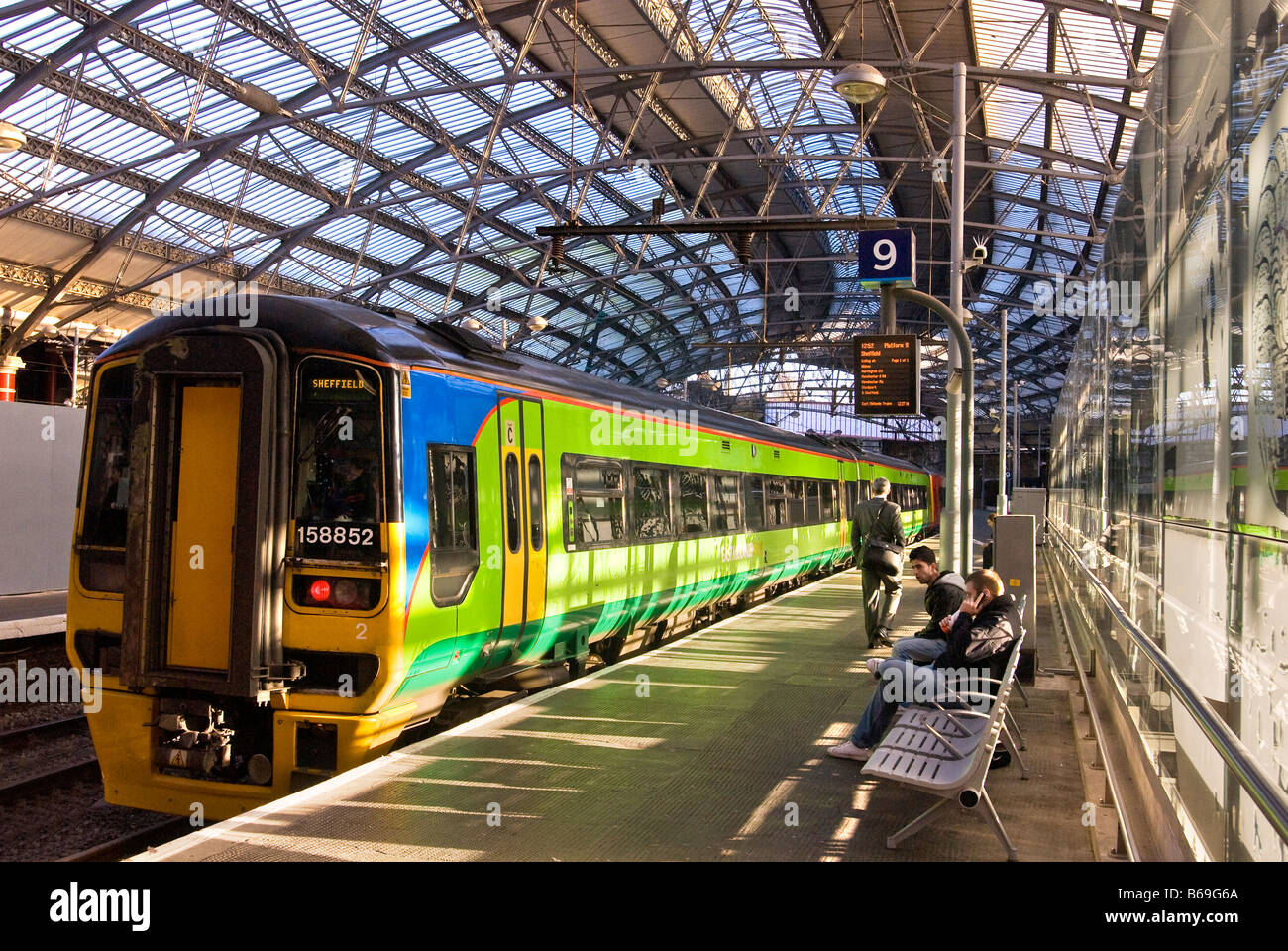 La gare de Lime Street, à Liverpool. Banque D'Images