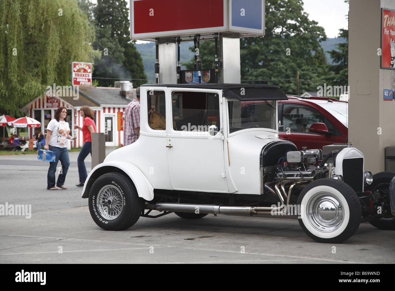 Nous USA United States États-unis Staat Von Amerika Amérique de l'État Washington Fall City Classic Car Banque D'Images