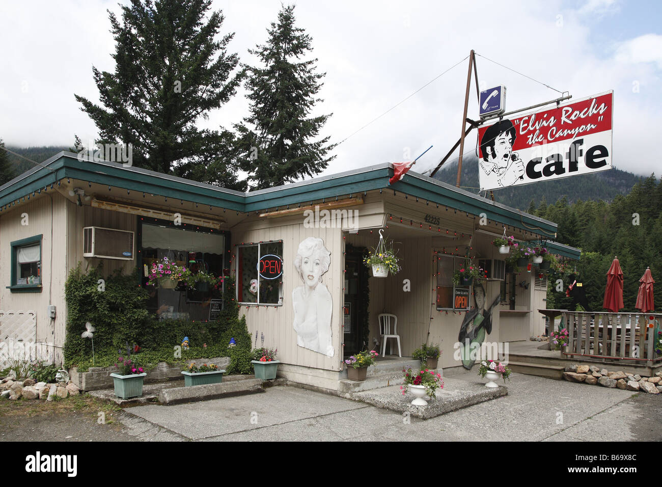 BC Kanada Canada Colombie-britannique Britisch Elvis Rocks Le Canyon est près de Boston Bar et Hells Gate Route 1 Banque D'Images