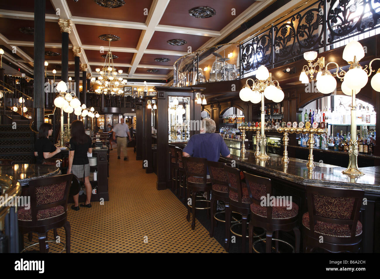 L'île de Vancouver Victoria Gouvernement Street Pub Banque D'Images